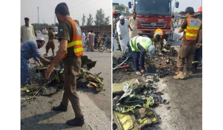 Two pilots martyred in PAF Super Mushshak crash near Mardan