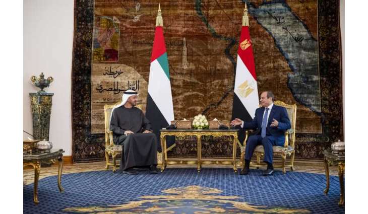 خلال زيارة أخوية إلى مصر..رئيس الدولة يبحث مع الرئيس المصري علاقات البلدين والتطورات الإقليمية