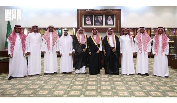 محافظ الخرج يستقبل مسؤولي ولاعبي نادي الشعلة للكرة الطائرة بمناسبة الصعود