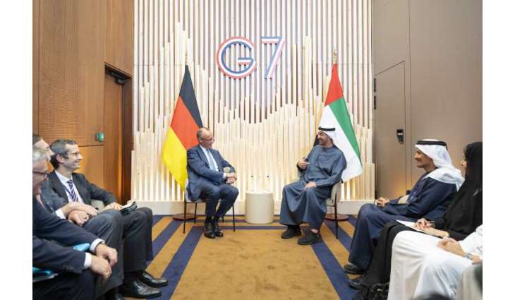 UAE President meets with German Chancellor on sidelines of G7 Summit