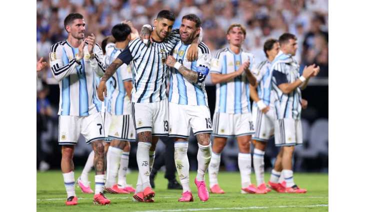 Messi hat-trick equals goalscoring record as Argentina beat Algeria