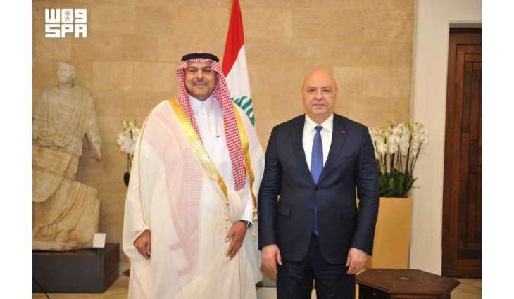السفير الدوسري يُسلم أوراق اعتماده لرئيس الجمهورية اللبنانية