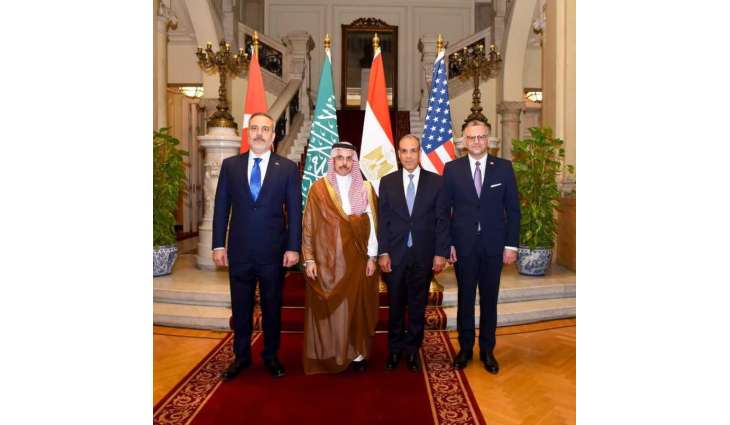 FMs of Egypt, Saudi Arabia, Türkiye, and US official discuss regional issues