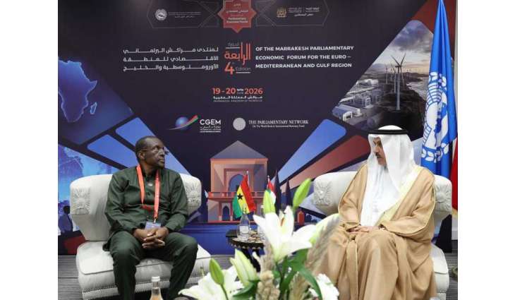 Saqr Ghobash, Ghana Parliament Speaker discuss boosting bilateral ties