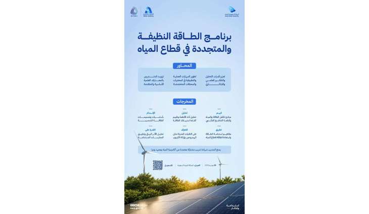 الهيئة السعودية للمياه تطلق برنامجًا متخصصًا في الطاقة النظيفة والمتجددة لقطاع المياه