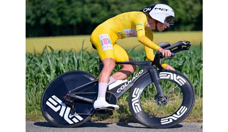 Tadej Pogačar romps to time trial victory at Tour de Suisse