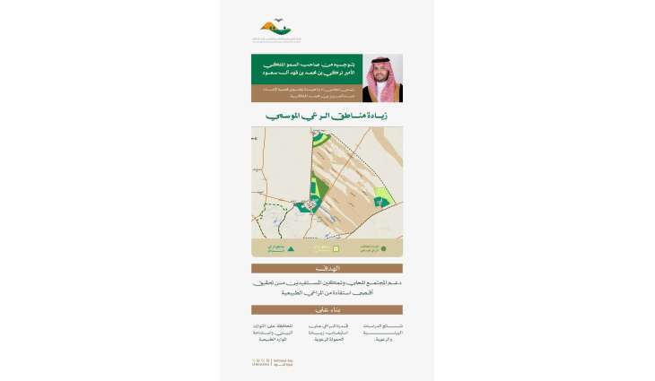 سمو رئيس مجلس إدارة هيئة تطوير محمية الإمام عبدالعزيز بن محمد الملكية يوجه بزيادة مواقع الرعي الموسمي للمجتمع المحلي