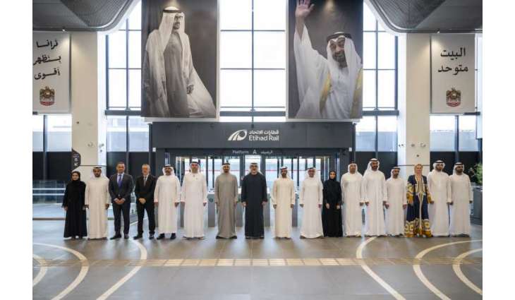 Khaled bin Mohamed bin Zayed inaugurates MBZ City Passenger Train Station, witnesses unveiling of UAE passenger rail network