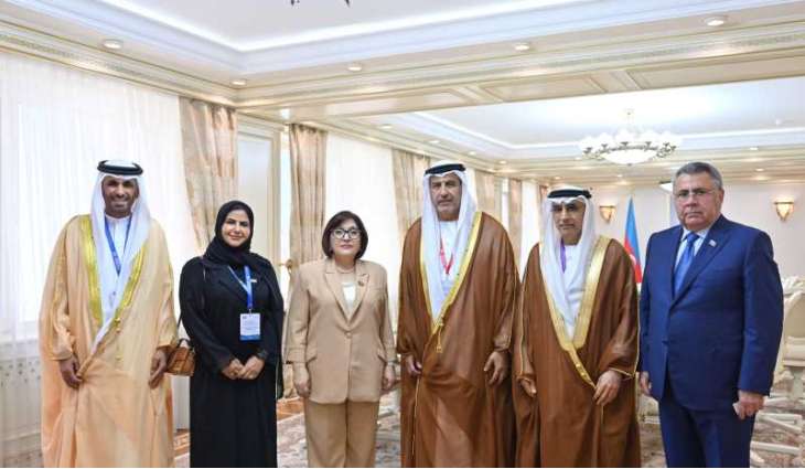 النائب الأول لرئيس المجلس الوطني الاتحادي يلتقي في باكو رئيسة الجمعية الوطنية بأذربيجان 