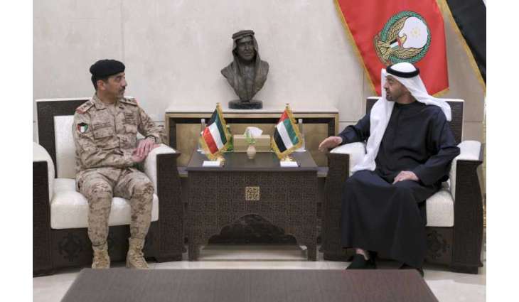 UAE President receives Chief of the General Staff of the Kuwaiti Armed Forces