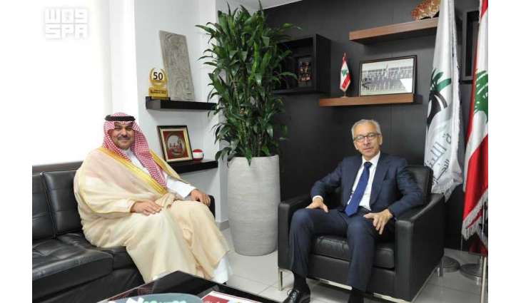 Lebanese Economy and Trade Minister Receives Saudi Ambassador to Lebanon