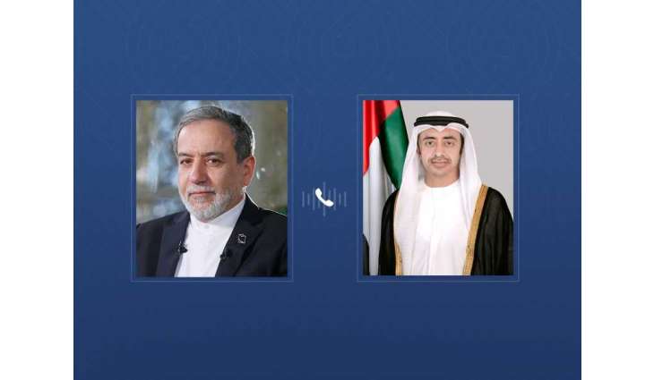 عبدالله بن زايد يتلقى اتصالا هاتفيا من وزير خارجية إيران
