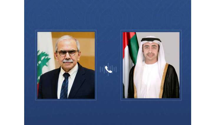 عبدالله بن زايد ونواف سلام يبحثان هاتفياً العلاقات الأخوية والتطورات في لبنان