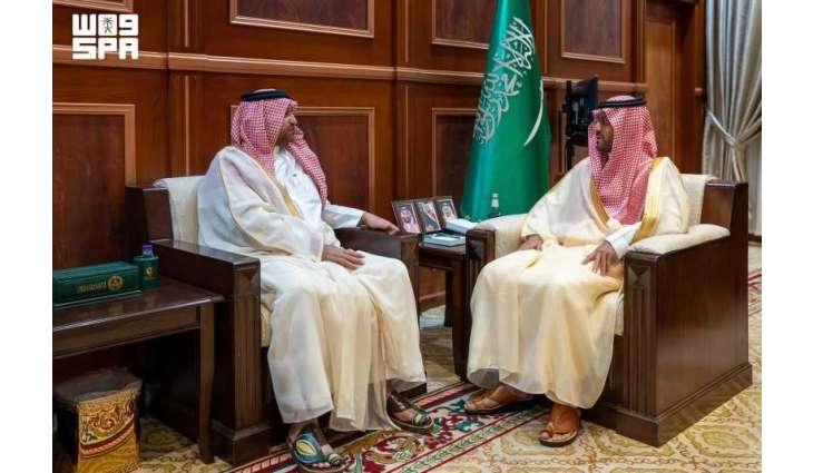 نائب أمير منطقة حائل يستقبل أمير الفوج السادس عشر بوزارة الحرس الوطني