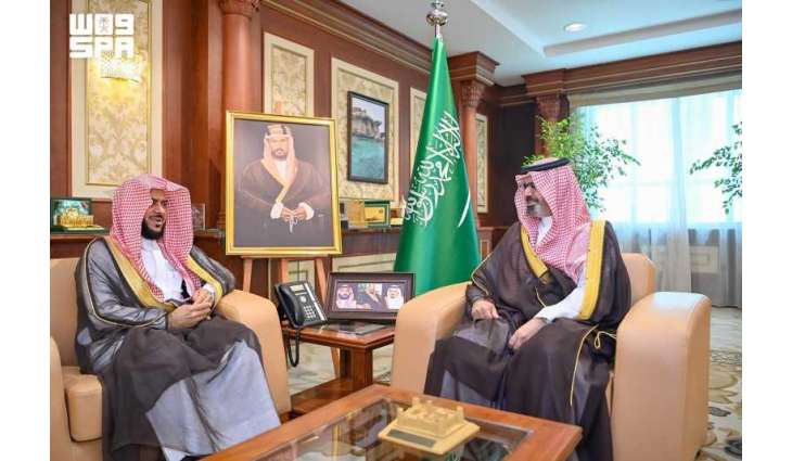 نائب أمير منطقة جازان يستقبل عضو المحكمة العليا رئيس محكمة الاستئناف بجازان سابقًا