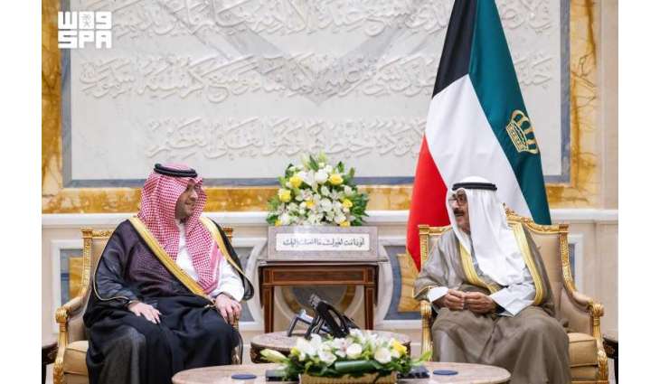 Amir of Kuwait Receives Prince Turki bin Mohammed bin Fahd