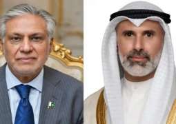 وزیر الخارجیة اسحاق دار یبحث مع نظیرہ الکویتي الأوضاع في المنطقة