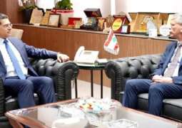 سفیر باکستان لدی بیروت یجتمع مع وزیر الاعلام اللبناني الدکتور بول مرقص