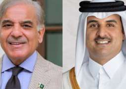 رئیس الوزراء شھباز شریف یتلقی اتصالا ھاتفیا من أمیر دولة قطر