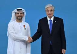 رئيس كازاخستان يمنح وسام الصداقة لمحمد جمعة الشامسي العضو المنتدب والرئيس التنفيذي لمجموعة موانئ أبوظبي