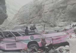At least 24 killed as passenger bus plunges into ravine in Balochistan's Zhob
