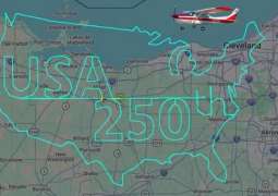 Pilot draws giant 'USA 250' in Ohio sky to celebrate America's 250th anniversary
