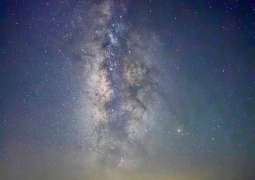 Milky Way's Spiral Arm Shines Over Umm Al-Asafir South of Rafha