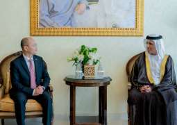 Saud bin Saqr receives Chinese Ambassador to UAE