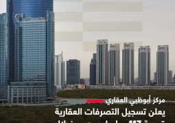 117 مليار درهم قيمة التصرفات العقارية في أبوظبي خلال النصف الأول من 2026