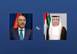Abdullah bin Zayed, Jordanian counterpart discuss regional developments by phone