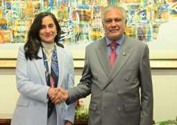 Canadian FM Anita Anand holds talks with Ishaq Dar in Islamabad