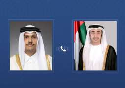 Abdullah bin Zayed receives phone call from Prime Minister and Foreign Minister of Qatar