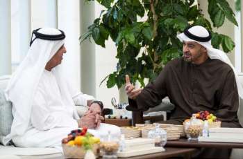 رئيس الدولة يستقبل حاكم رأس الخيمة