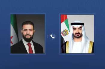 رئيس الدولة يتلقى اتصالاً هاتفياً من الرئيس السوري