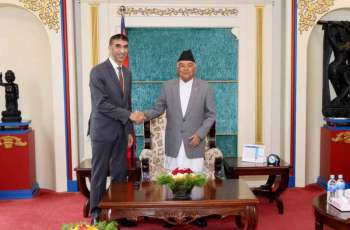 Nepalese President welcomes Al Zeyoudi, highlighting growing trade, investment opportunities