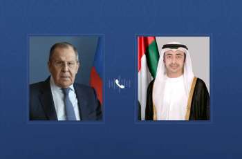 Abdullah bin Zayed receives phone call from Russian FM