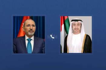 Abdullah bin Zayed, Jordanian counterpart discuss regional developments by phone