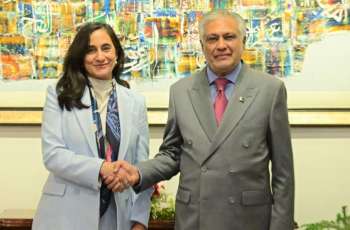 Canadian FM Anita Anand holds talks with Ishaq Dar in Islamabad