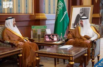 نائب أمير المدينة المنورة يستقبل الرئيس التنفيذي لهيئة العناية بشؤون الحرمين