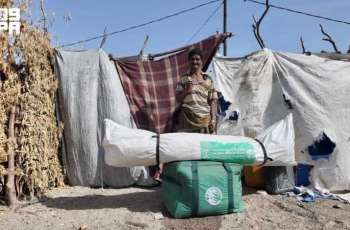 KSrelief Distributes Emergency Shelter Aid in Yemen's Taiz