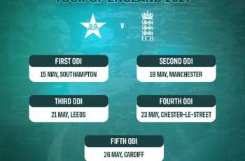 Pakistan will tour England for five ODIs in 2027