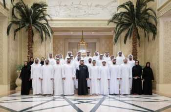 Hamdan bin Zayed receives UAE Cyber Security Council delegation, commends establishment of National Cloud's backup data centres in Al Dhafra Region