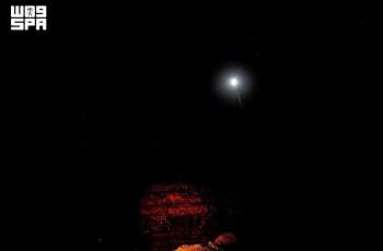 Moon and Antares Conjunction Shines over Northern Borders Sky