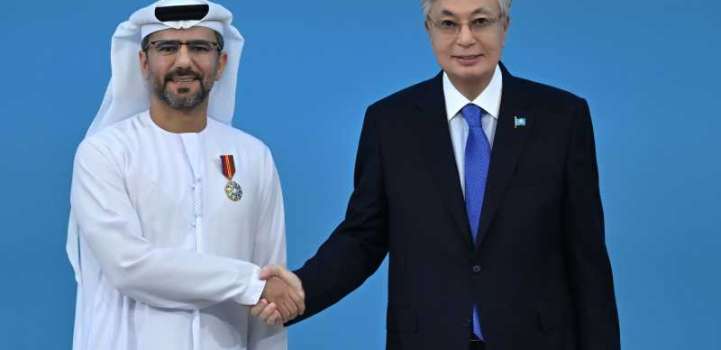 رئيس كازاخستان يمنح وسام الصداقة لمحمد جمعة الشامسي العضو المنتدب والرئيس التنفيذي لمجموعة ..