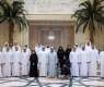 Hamdan bin Zayed receives top-performing high school students in Al Dhafra Region