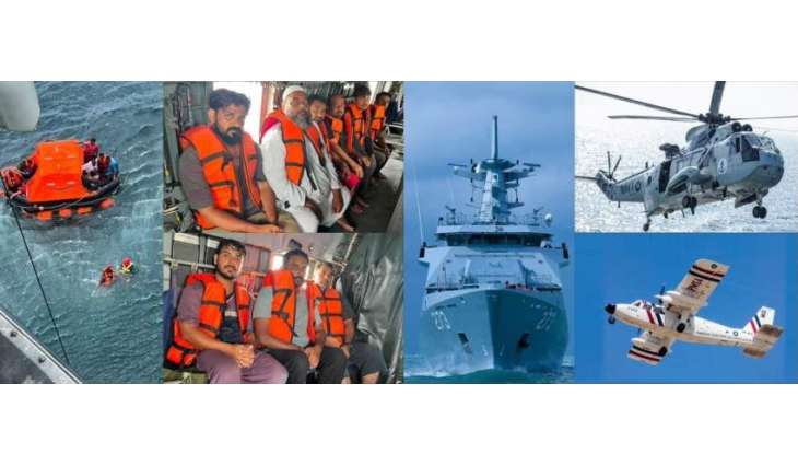 Pakistan Navy, PMSA rescue all 20 Pakistani crew members from sinking cargo dhow