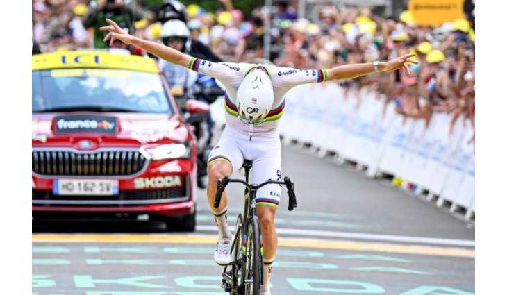 UAE Team Emirates XRG's Pogačar conquers Pyrenees to take stage win, Tour de France lead