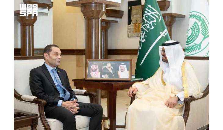 الأمير سعود بن مشعل يستقبل المندوب الدائم لدولة فلسطين لدى منظمة التعاون الإسلامي