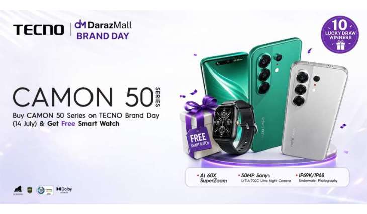TECNO Brand Day on Daraz Brings Up to 14% Off on 14 July
