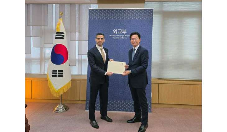 UAE Ambassador presents copy of credentials to Ministry of Foreign Affairs of brotherly Republic of Korea